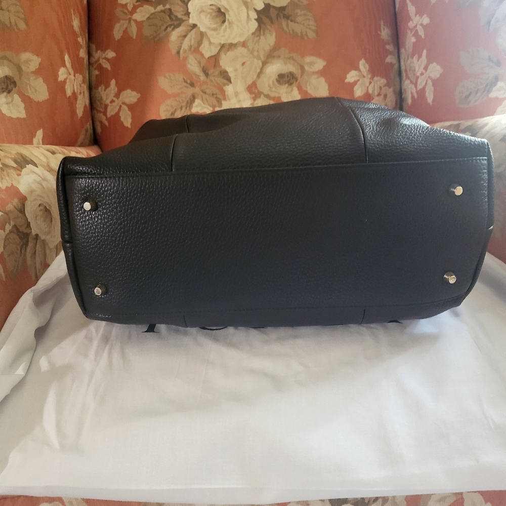 RARE FURLA Leather Black Bag NWT - Picture 5 of 5